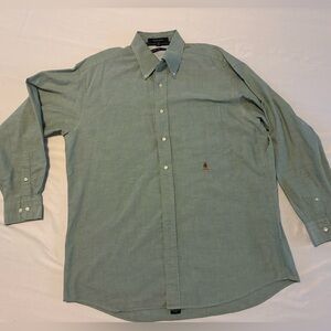 Tommy Hilfiger Men’s Original Oxford Shirt 16 32-33 L Green